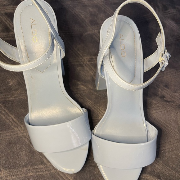 Aldo Shoes “ Kandie” Powder Blue Platform Sandal US 8 - Picture 7 of 17